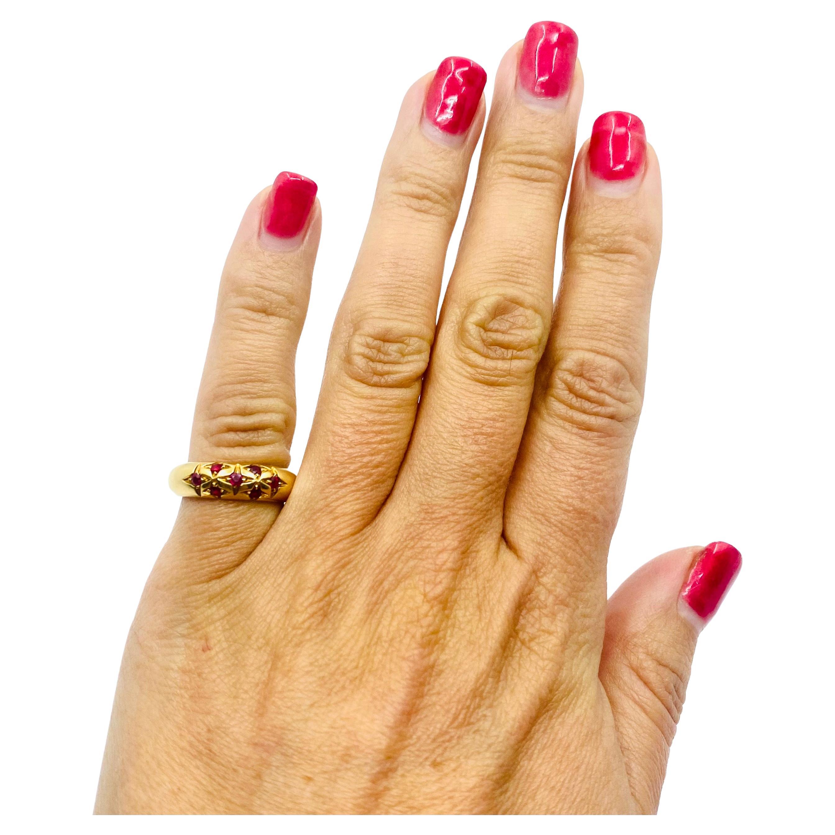 Chaumet Starry Ring 18k Gold Ruby 2