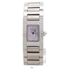 Montre-bracelet pour femme de style Chaumet, cadran serti de diamants, excellent état