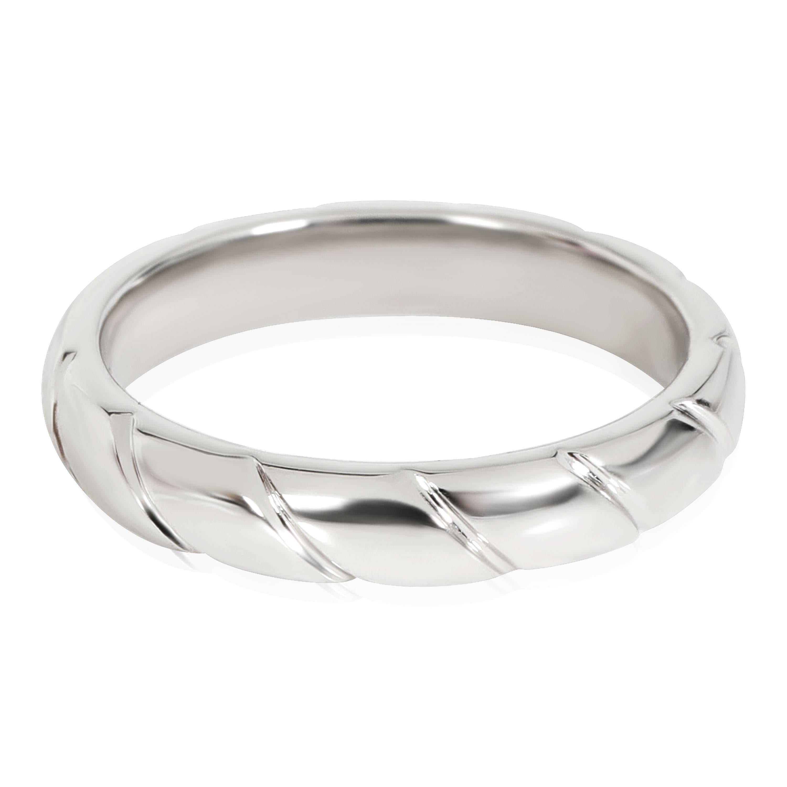Chaumet Torsade De Chaumet Wedding Band in Platinum For Sale at