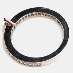 Anello Chaumet Triomphe de Chaumet con diamante in platino misura 51