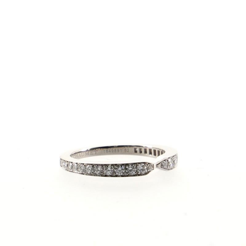 Chaumet Triomphe de Chaumet Ehering Platin mit Diamanten Ring im Zustand „Gut“ in New York, NY