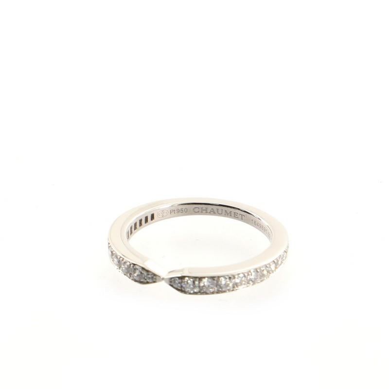 Chaumet Triomphe de Chaumet Ehering Platin mit Diamanten Ring für Damen oder Herren