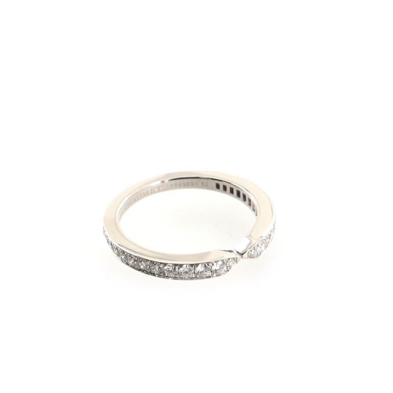 Chaumet Triomphe de Chaumet Ehering Platin mit Diamanten Ring 1
