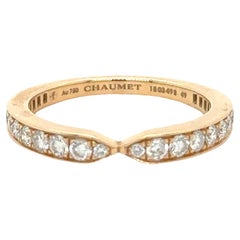 Chaumet Triomphe De Wedding Band with Diamonds