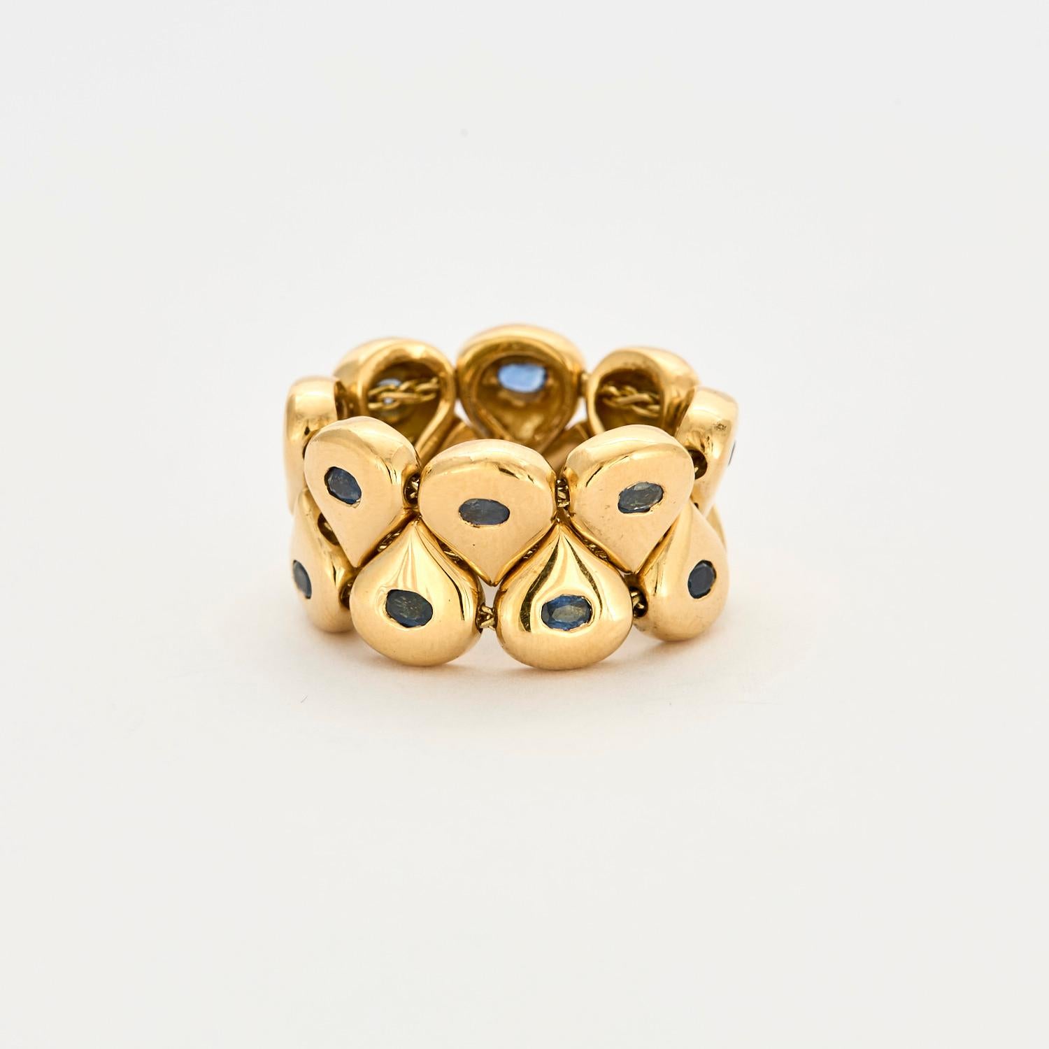 Women's CHAUMET - Tsouka ring in yellow gold and sapphires