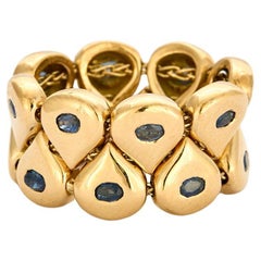 CHAUMET - Tsouka Ring aus Gelbgold und Saphiren