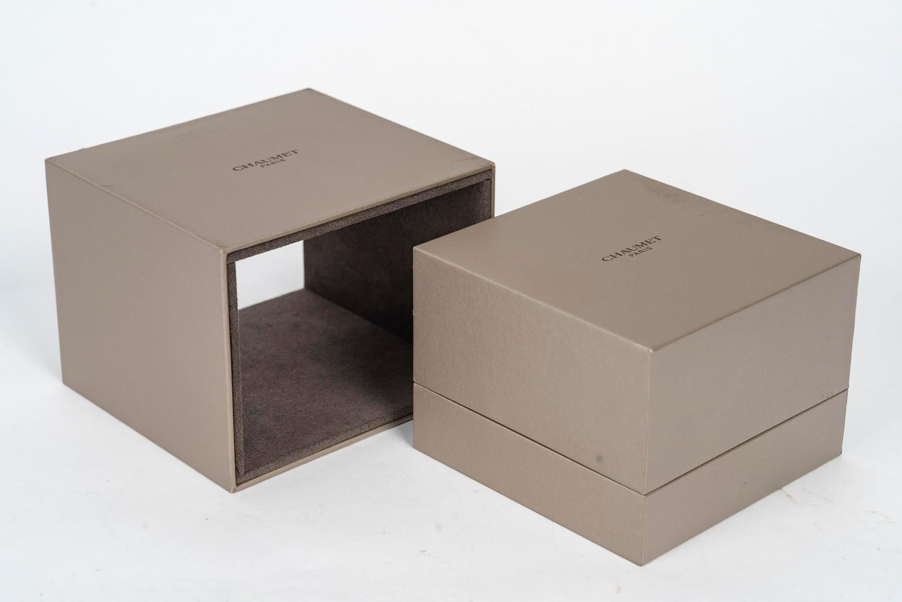 Moderne Chaumet Velvet Watch Box for One Watch, 1990. en vente