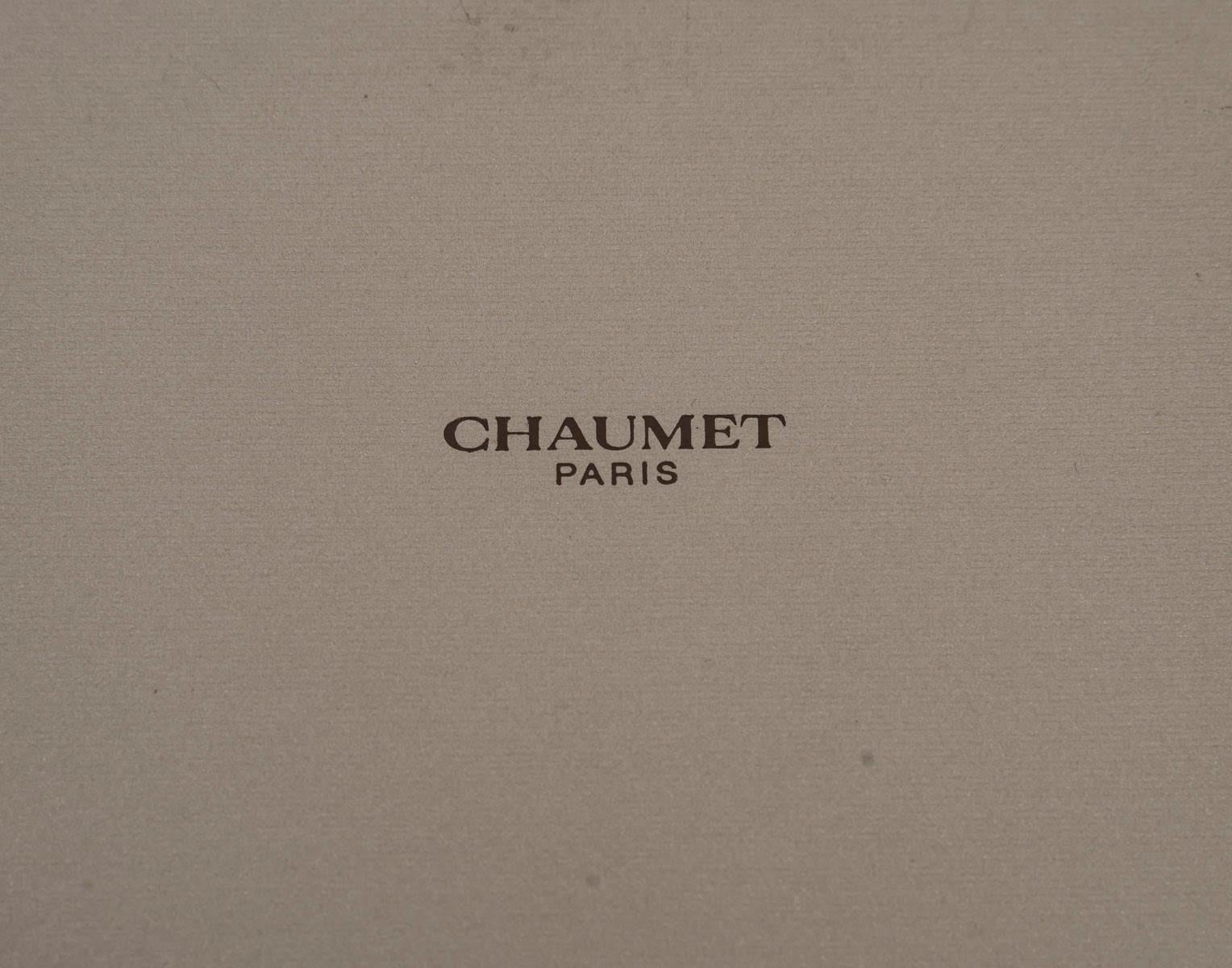 Chaumet Velvet Watch Box for One Watch, 1990. Bon état - En vente à Saint-Ouen, FR