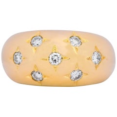 Chaumet Vintage 0::45 Carat Diamond 18 Karat Gold French Bombay Ring
