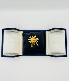 CHAUMET, BROCHE VINTAGE en or jaune 18ct