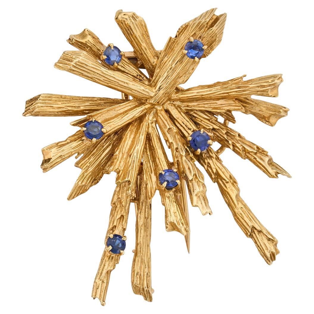 CHAUMET, VINTAGE BROOCH in 18ct yellow gold