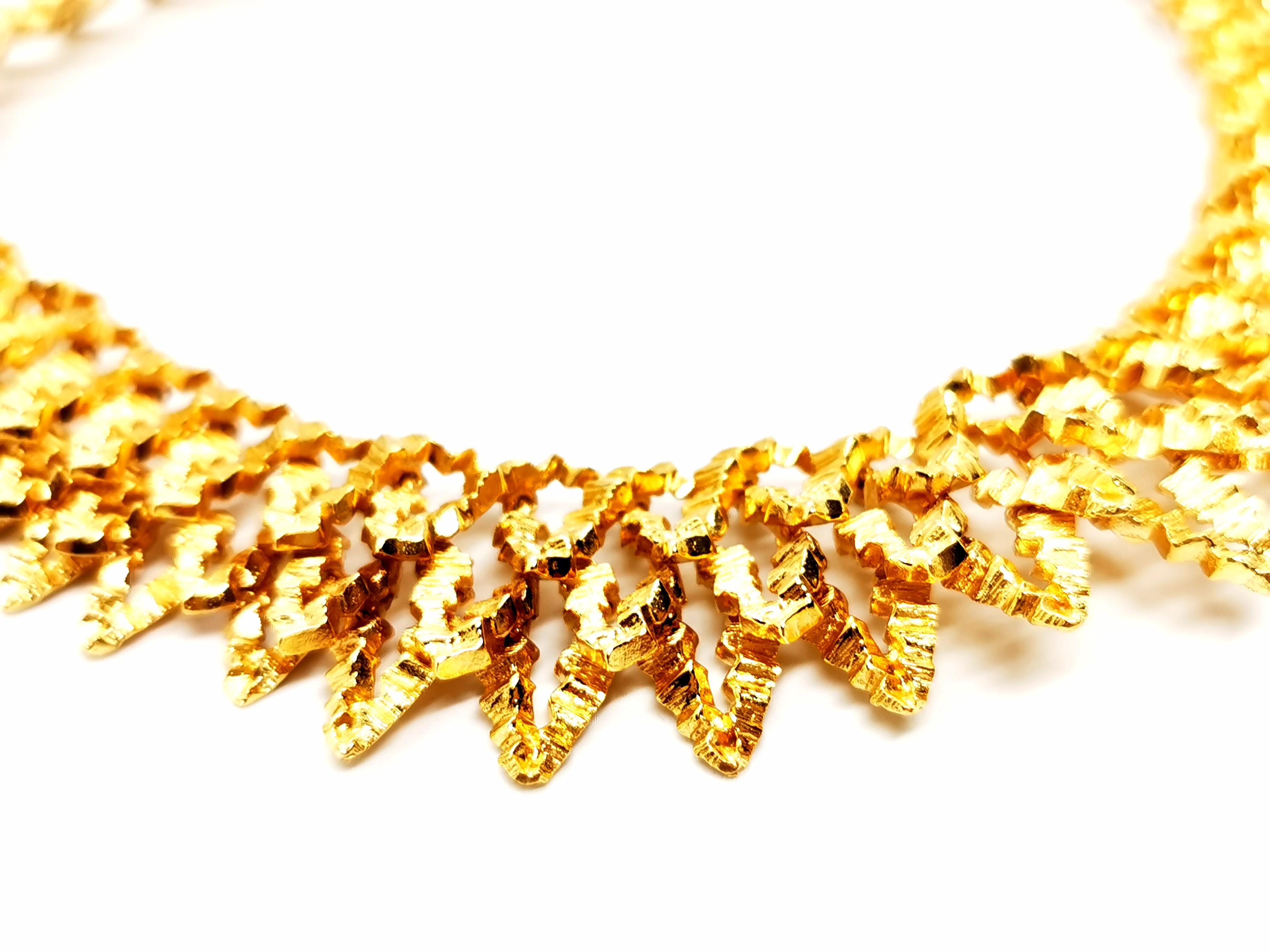 Chaumet Vintage Necklace Yellow Gold For Sale 6
