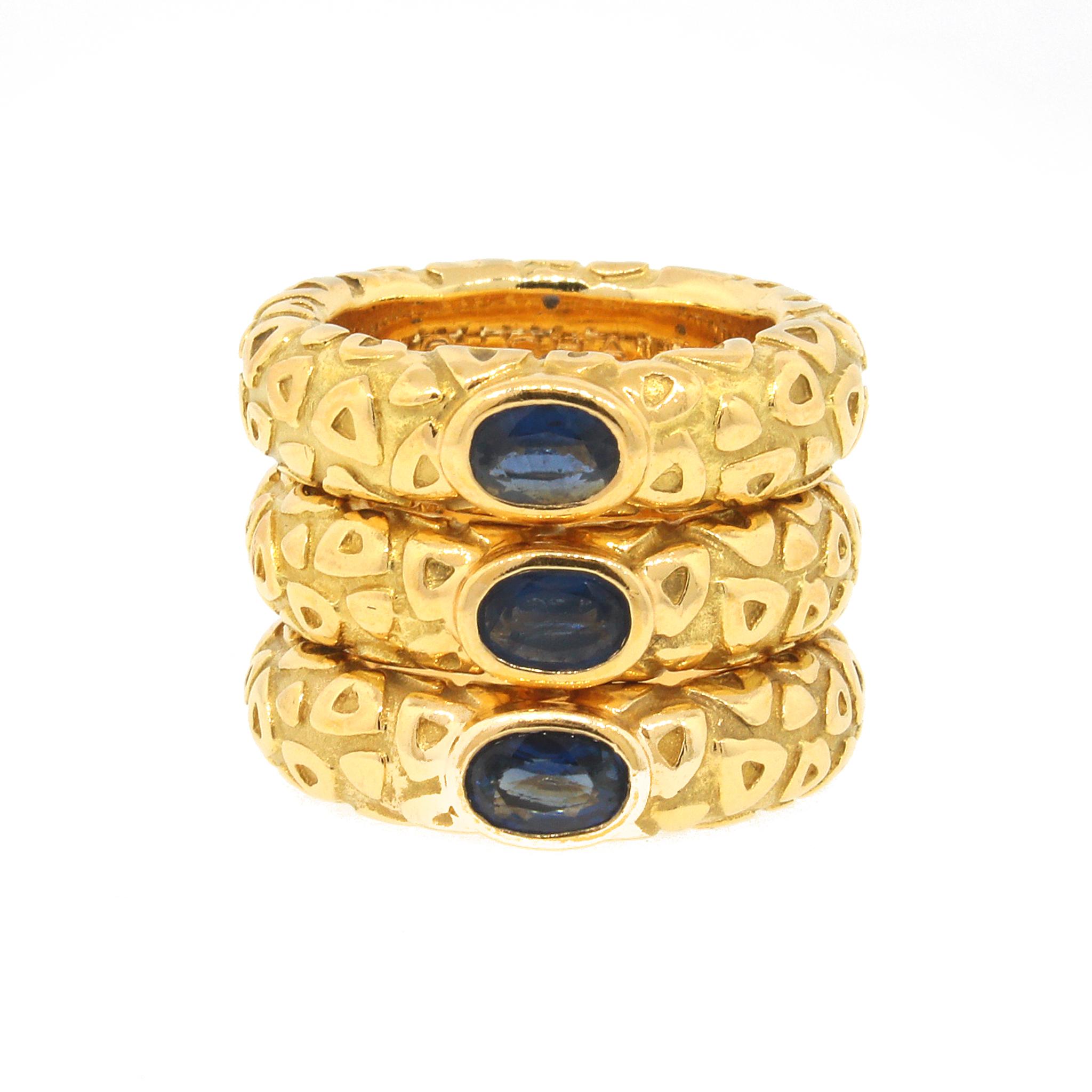 Pariser Saphir-Ring mit Saphir im Zustand „Gut“ im Angebot in New York, NY
