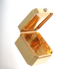 Chaumet Vintage Bergkristall-Diamant-Goldbox