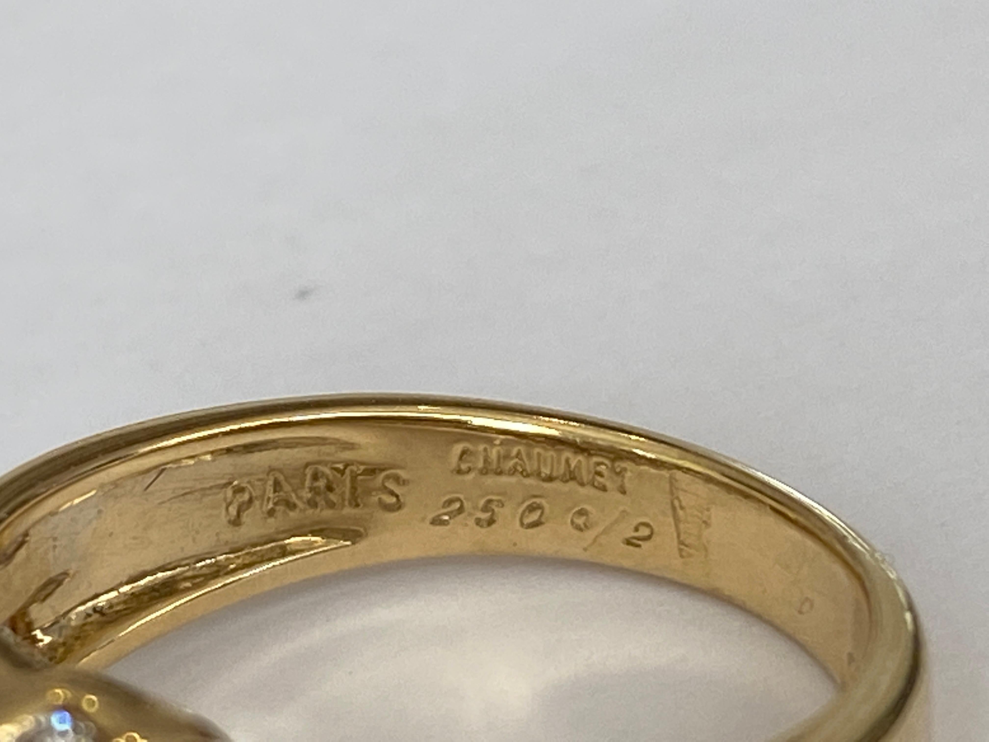 Chaumet  Vintage Gelbgold Diamantring 7