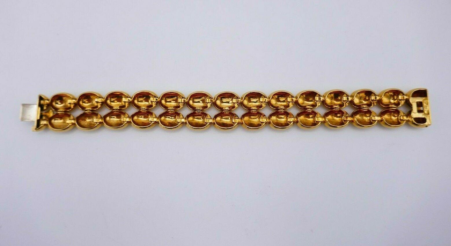 Chaumet Vintage Yellow Gold Scallop Bracelet In Excellent Condition In Beverly Hills, CA