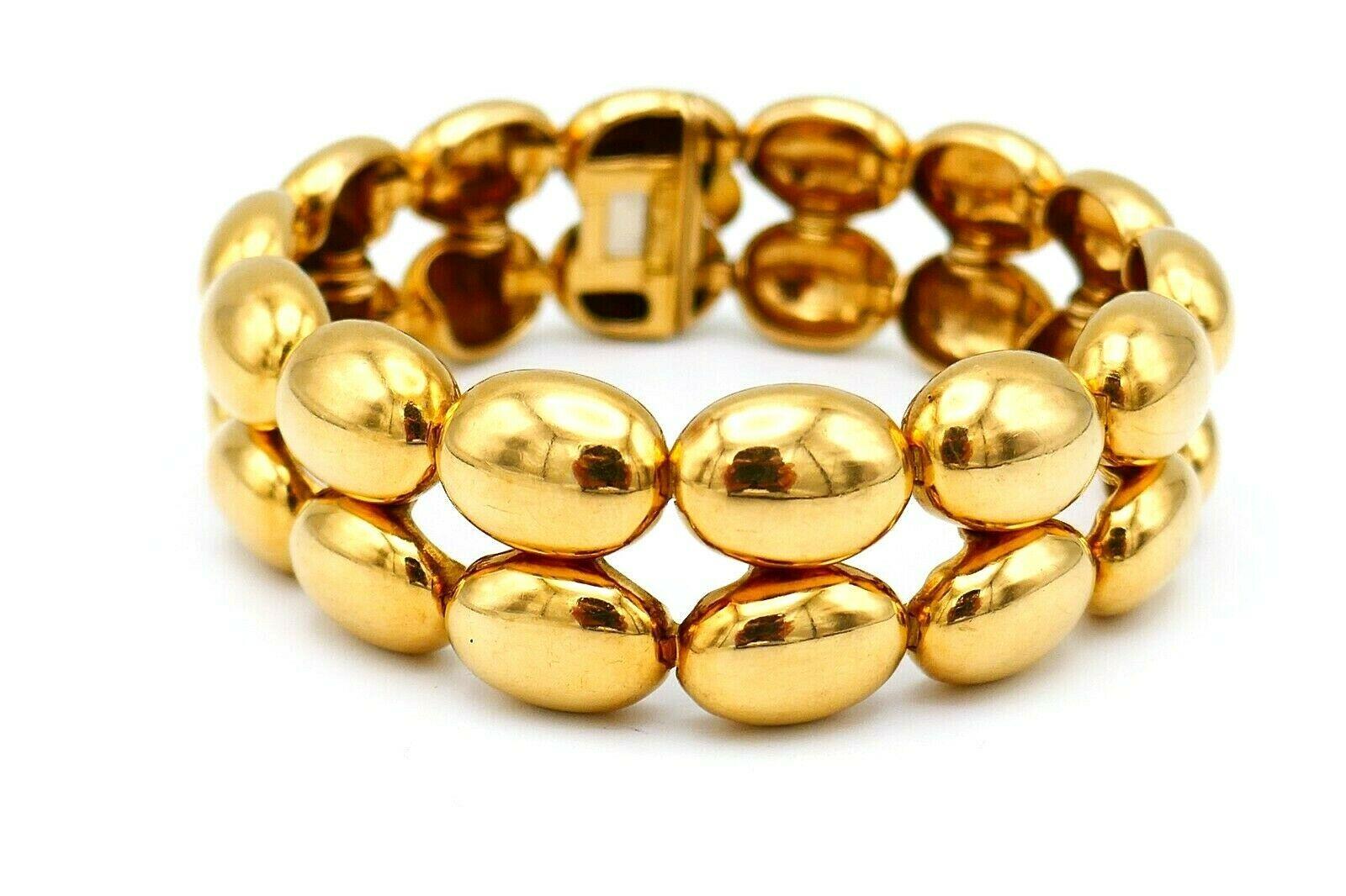 Chaumet Vintage Yellow Gold Scallop Bracelet 2