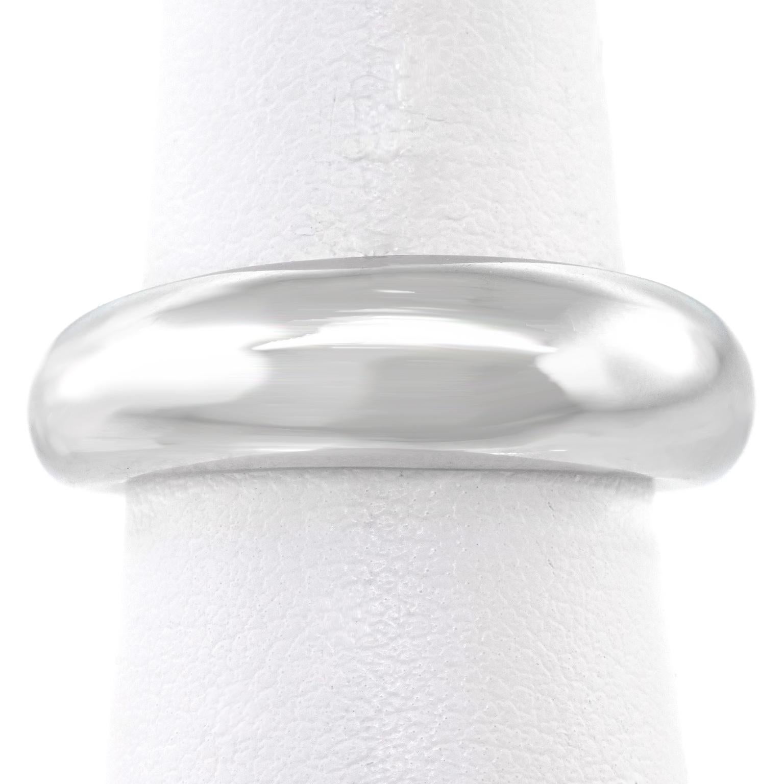 Modernist Chaumet White Gold Anneau Dome Ring