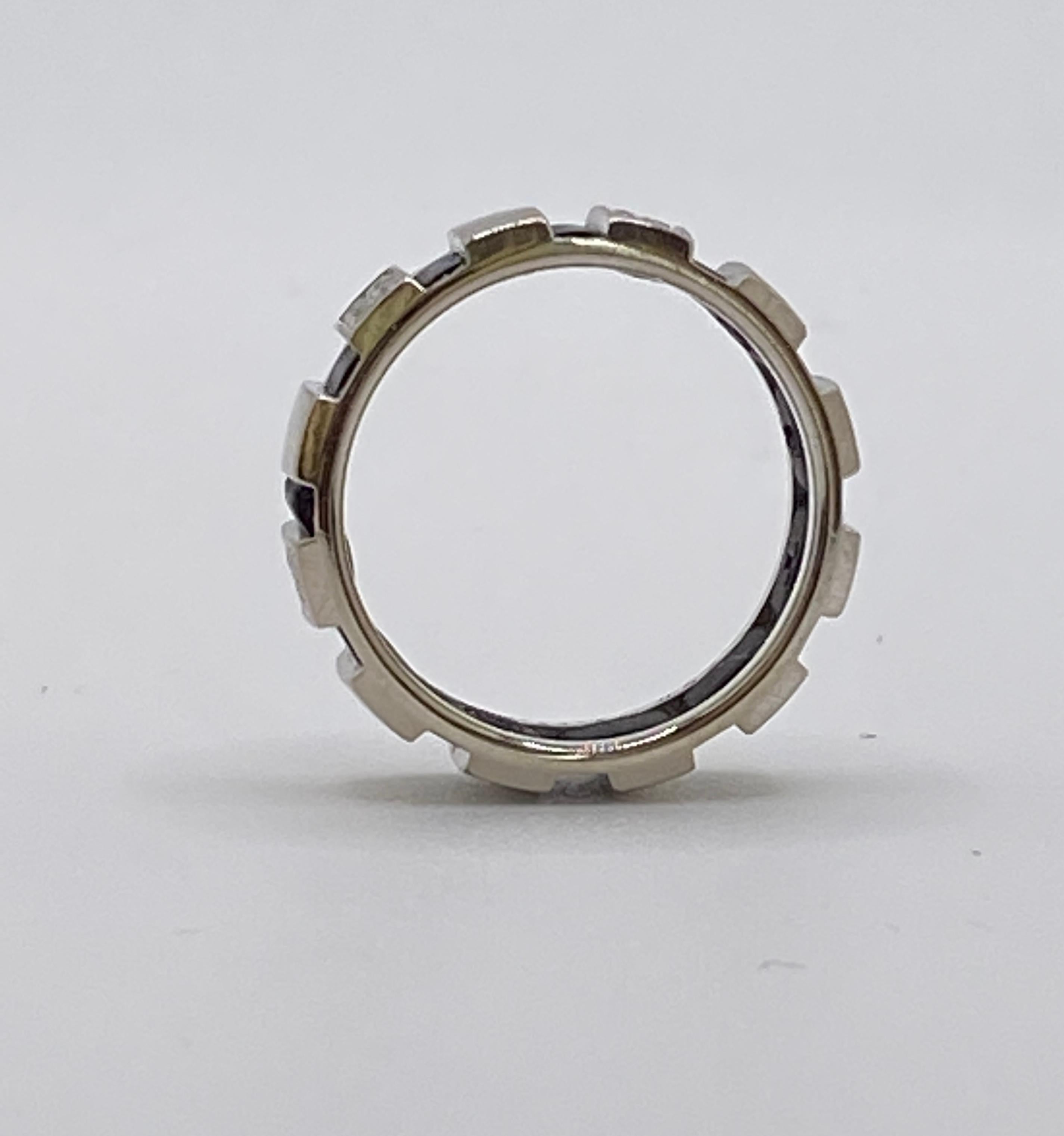 Women's or Men's Chaumet White Gold Diamond Class One Ring For Sale