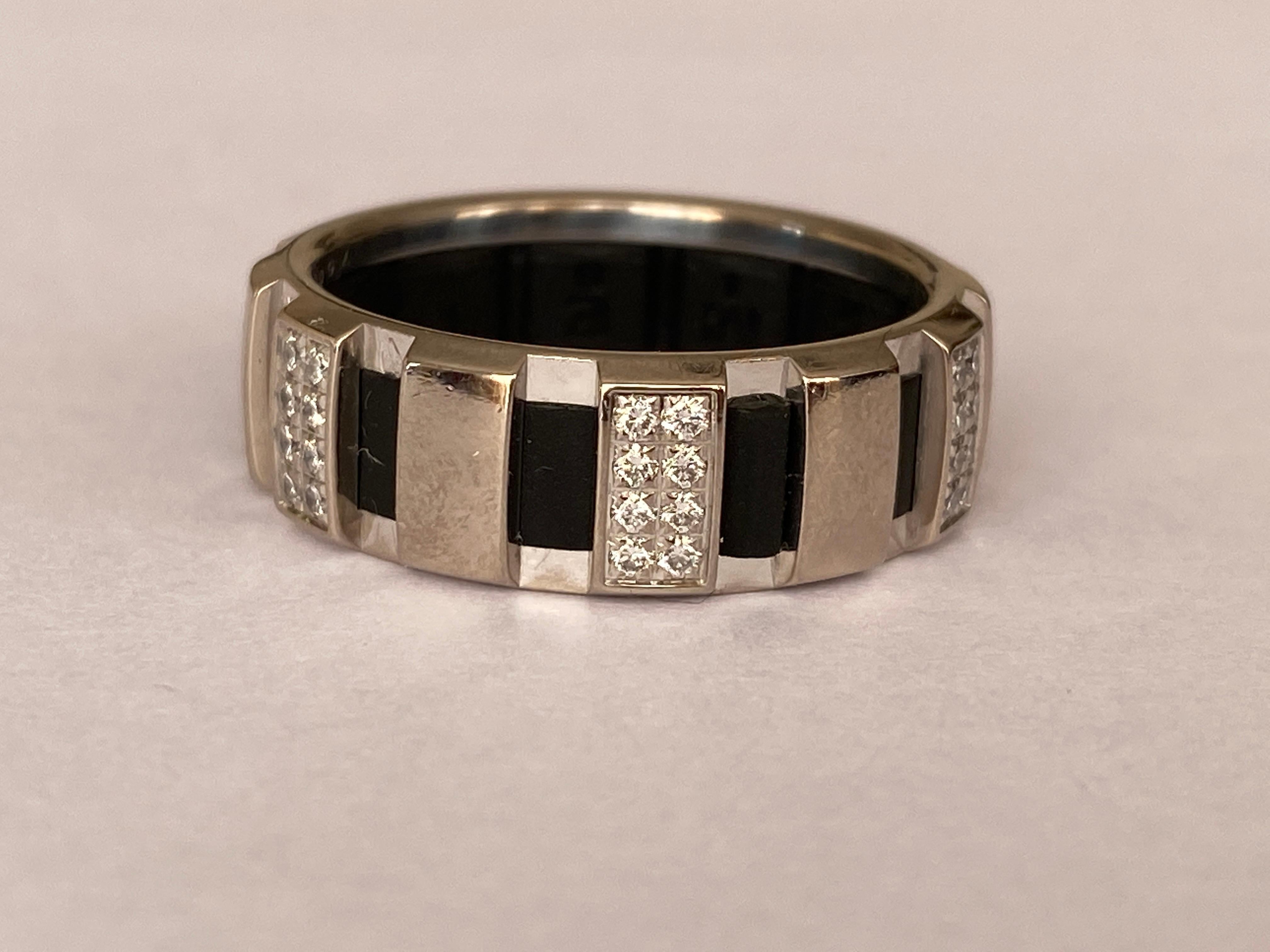 Chaumet White Gold Diamond Class One Ring For Sale 3