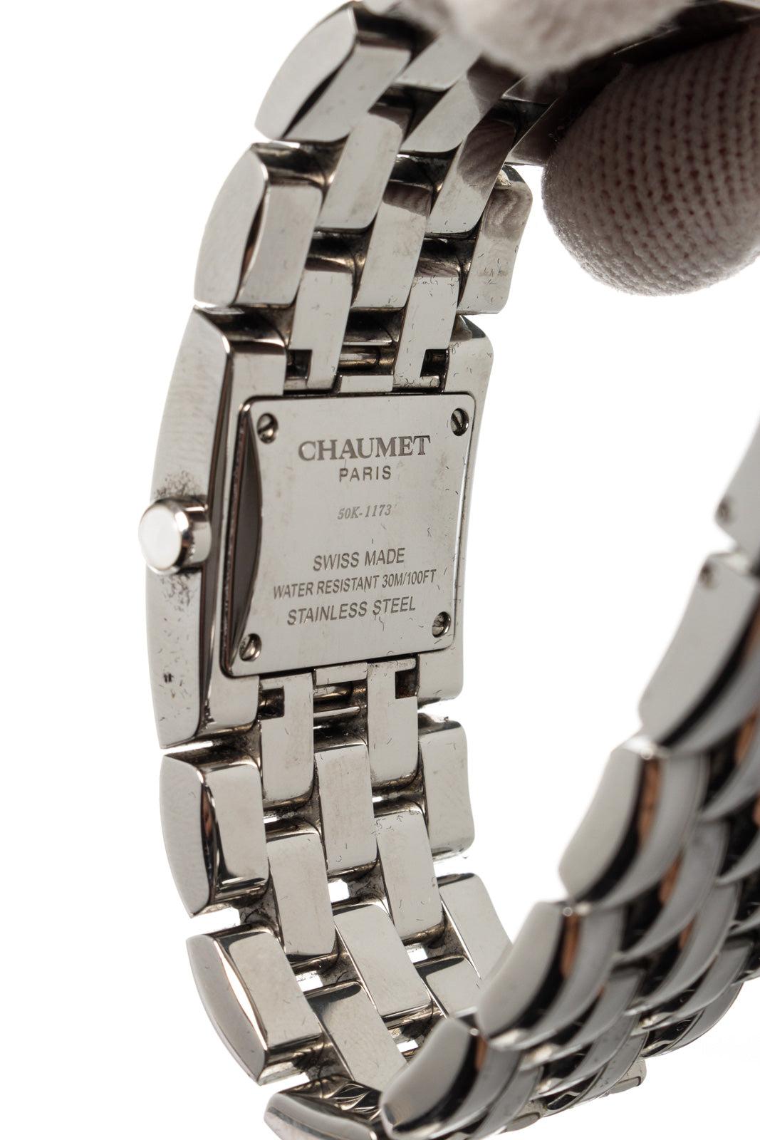 Chaumet White Khesis Quartz Watch with silver-tone hardware.

50821MSC