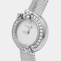 Chaumet White Stainless Steel Diamond Hortensia W20611-20W Women's Wristwatch 22