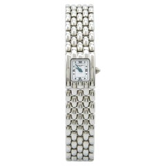 Chaumet White Stainless Steel Khesis 99340-040 Women's Wristwatch 17 mm