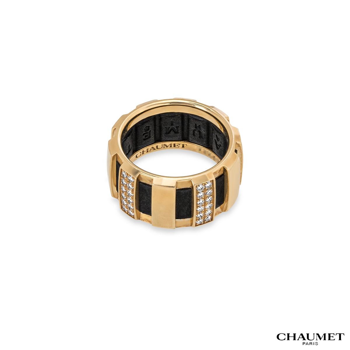 Chaumet Gelbgold Diamant Class One Ring im Zustand „Hervorragend“ im Angebot in London, GB