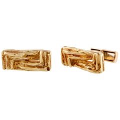 Chaumet Yellow Gold Rectangle Cufflinks