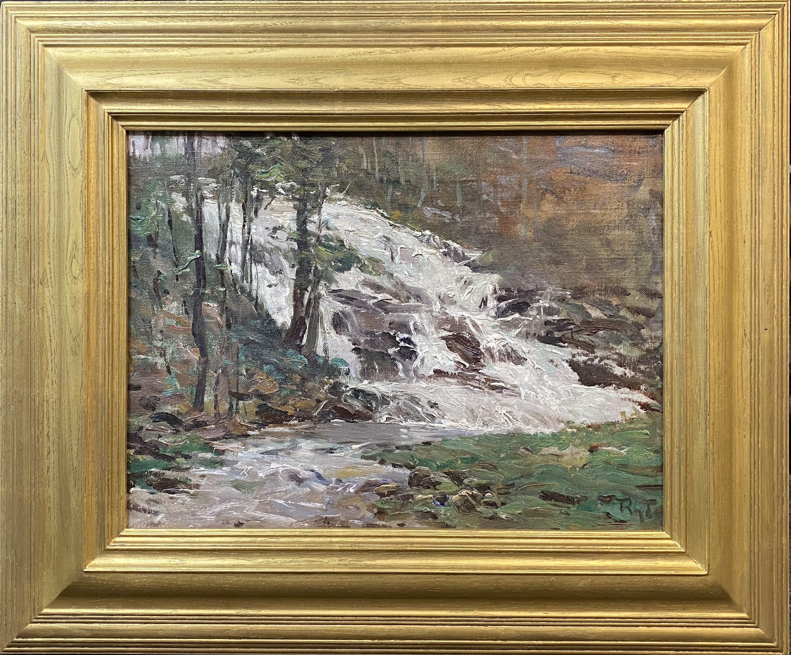 Chauncey Foster Ryder Landscape Painting - Garwin Falls, Wilton, NH