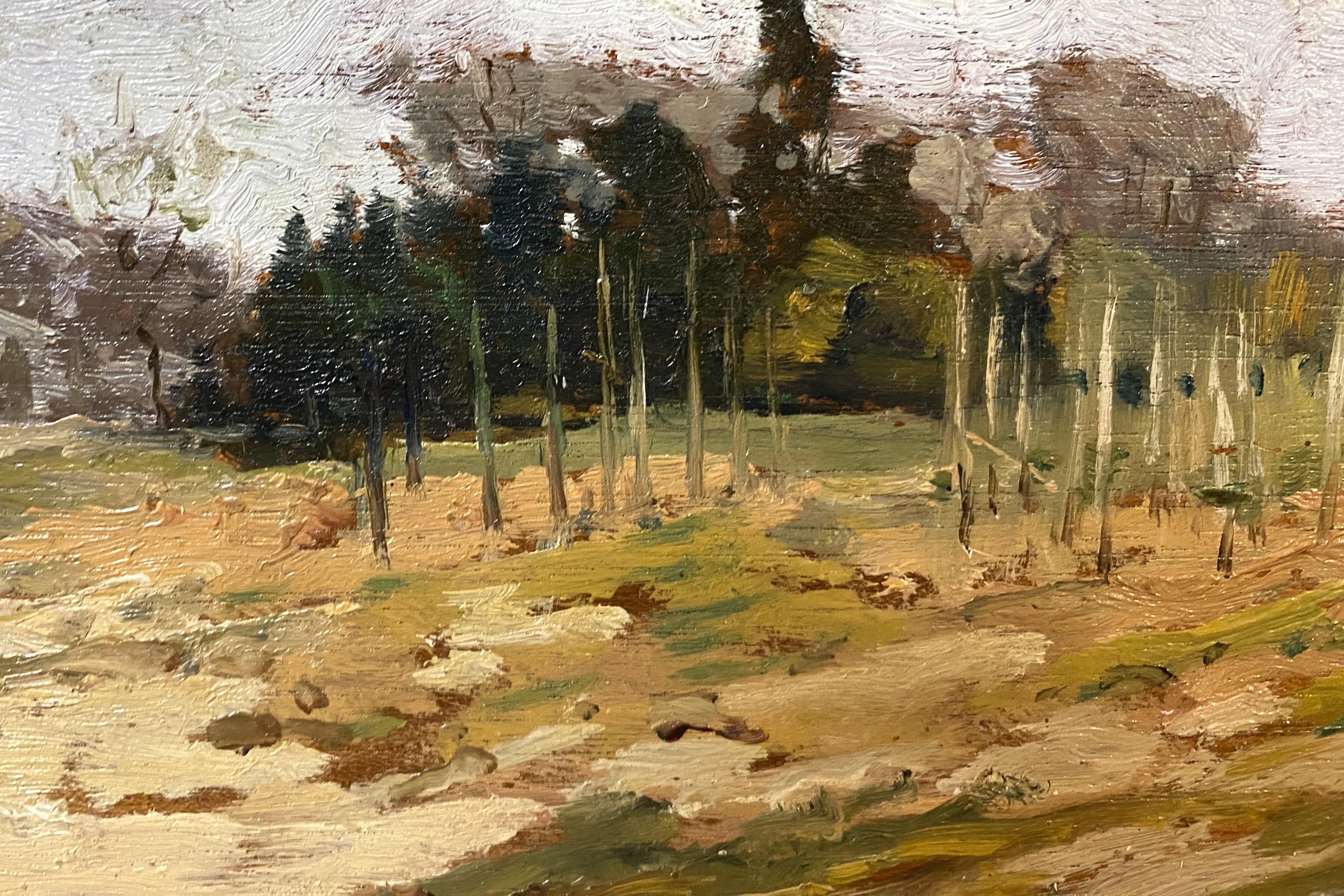 Paesaggio nella Souhegan Valley, NH, probabilmente a Wilton - Painting Impressionismo americano di Chauncey Foster Ryder