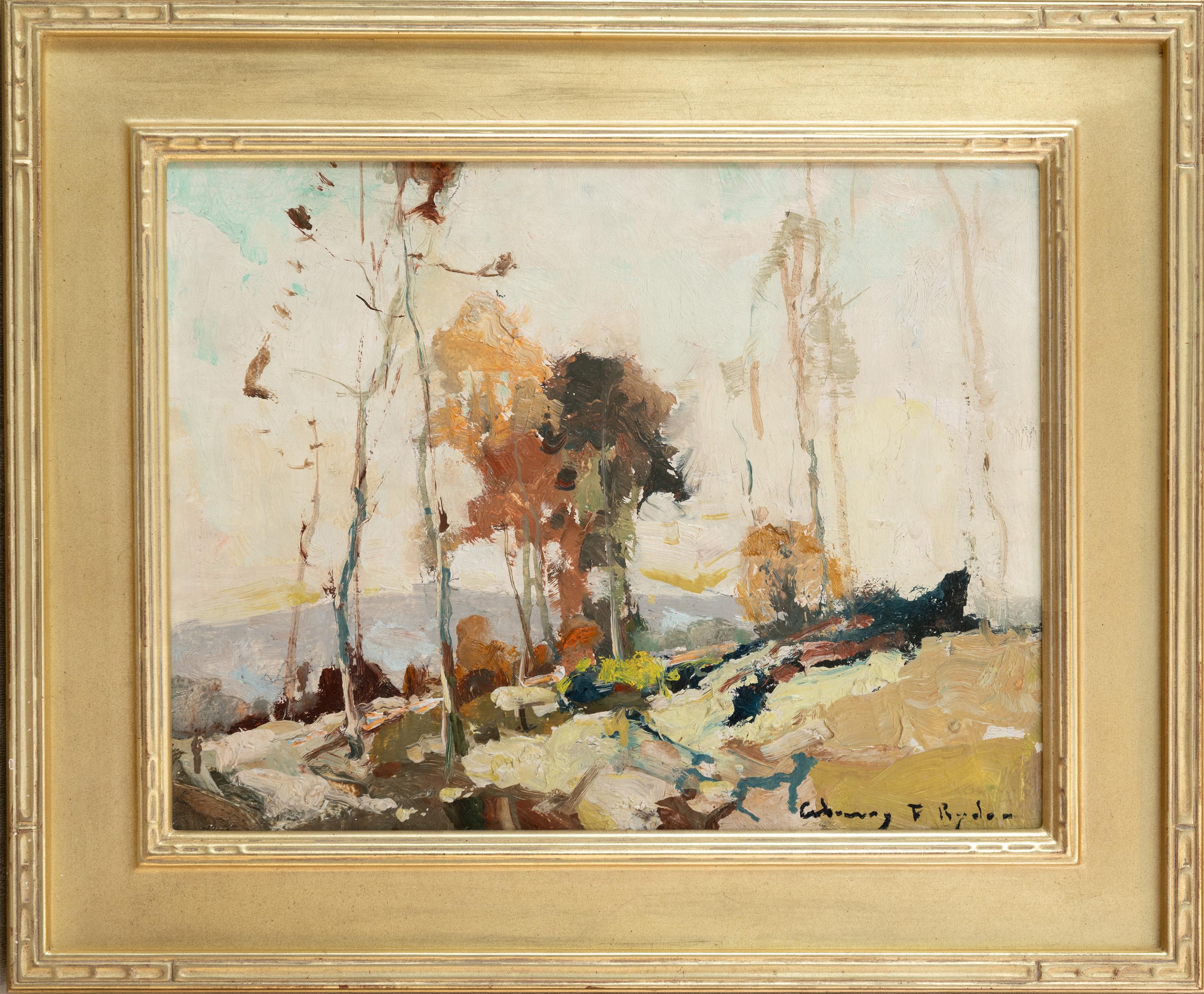 Paisaje con árboles - Painting de Chauncey Foster Ryder