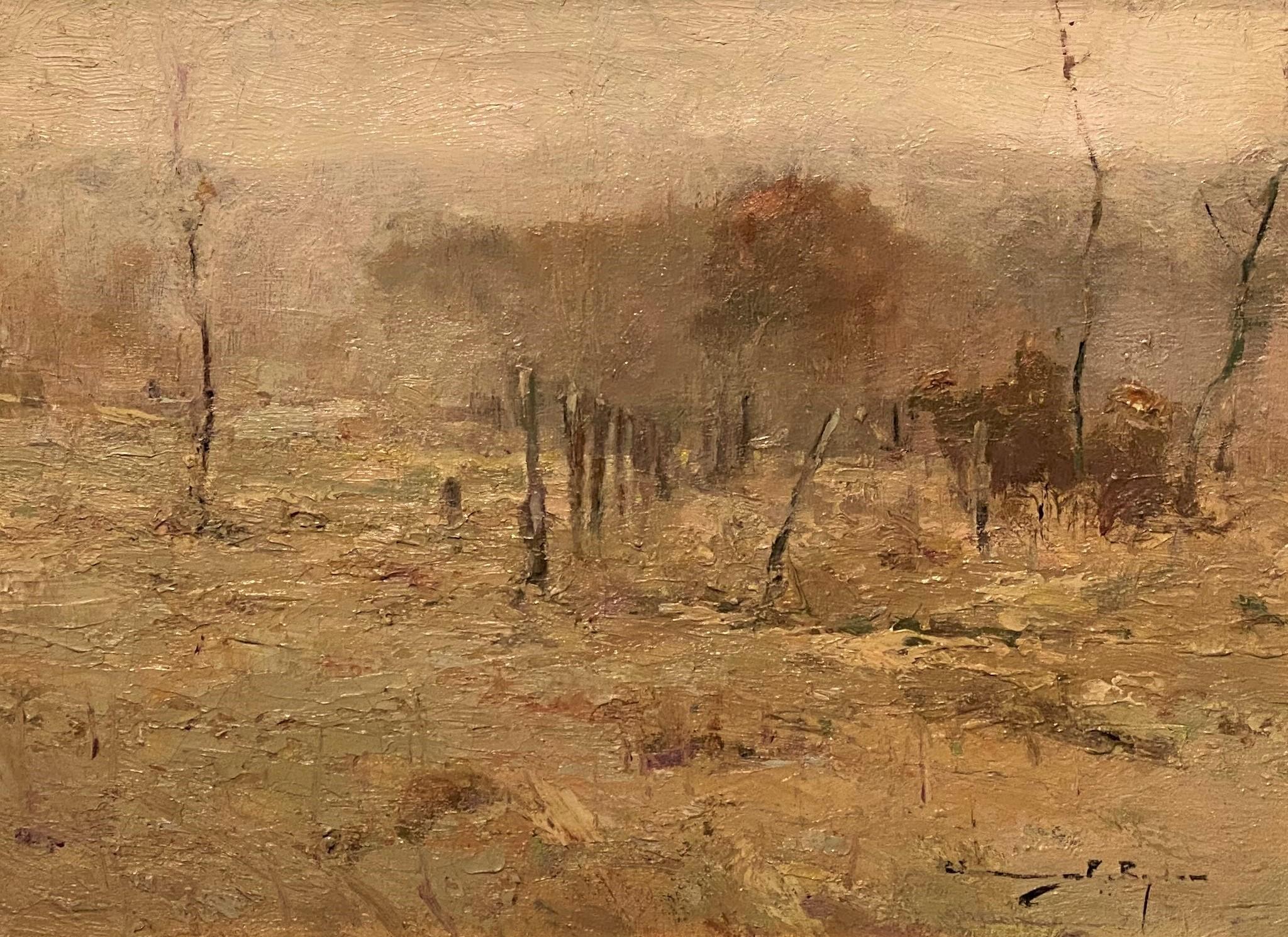 Landscape with Trees - Painting by Chauncey Foster Ryder