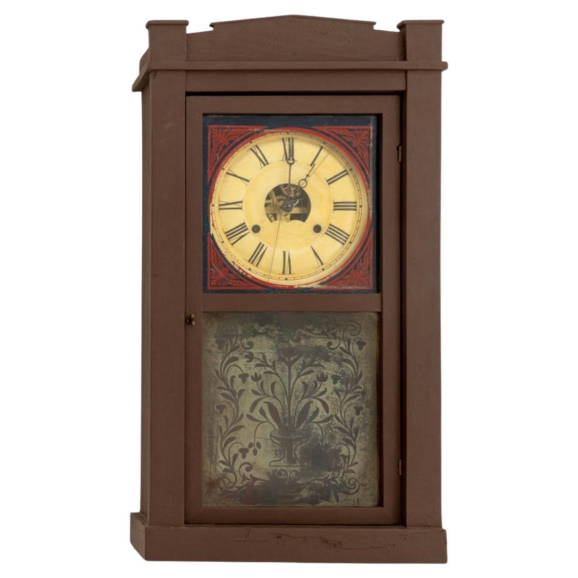Horloge églomisée Jerome Verre de Chauncey, 1857