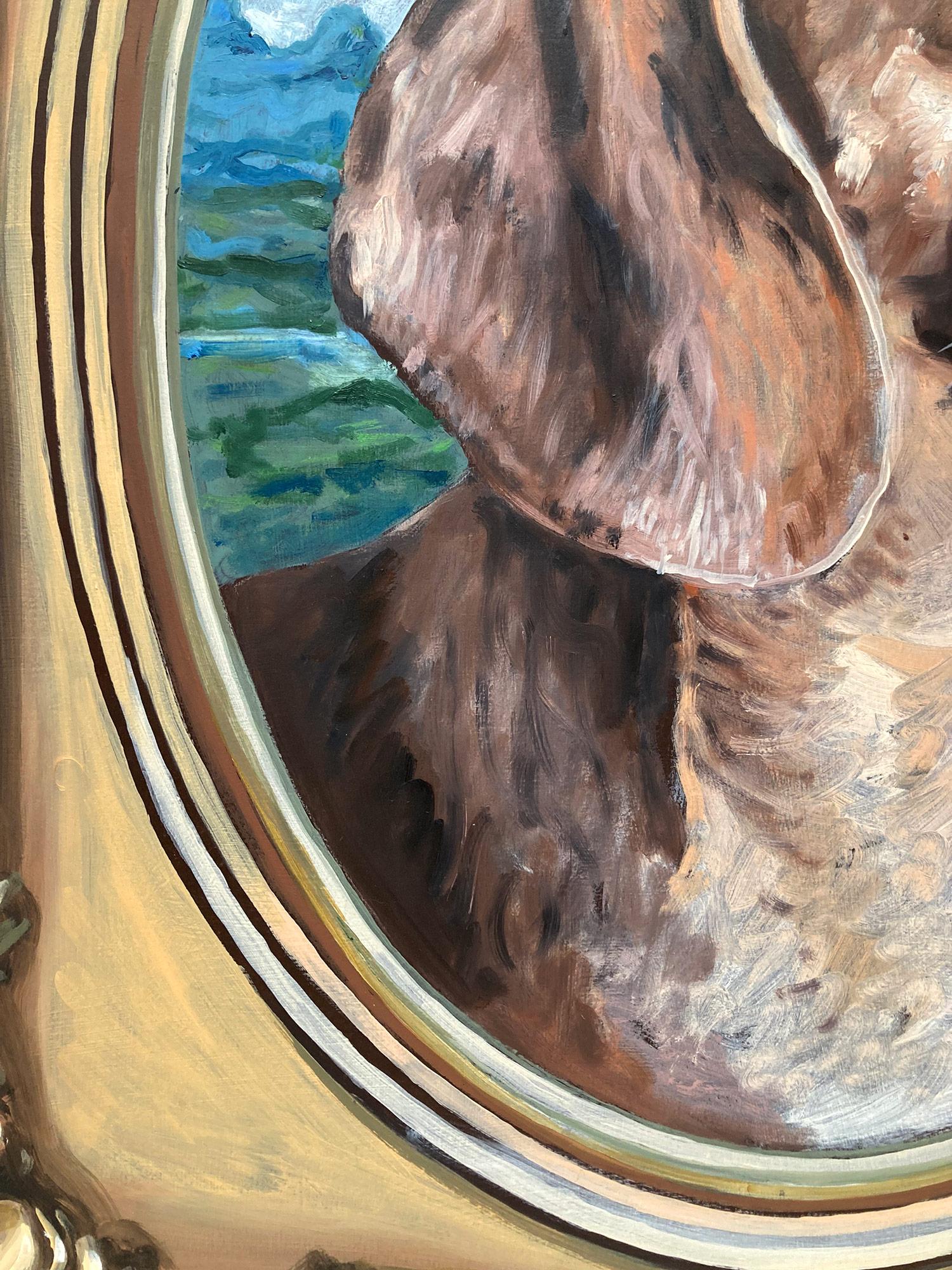 Con el medio de la pintura al óleo tradicional, esta encantadora pieza de Chaval es excepcionalmente detallada e invita a la reflexión. Seguir un enfoque realista, aunque representando algunas imperfecciones lúdicas, confiere a esta pieza un