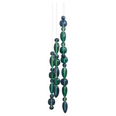 Chavana 4 Lights Contemporary Glass Pendant in Lagoon by Concept Verre