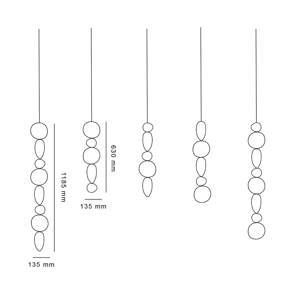 Chavana Rideau Suspension Création par Concept Verre Neuf - En vente à Nice, FR