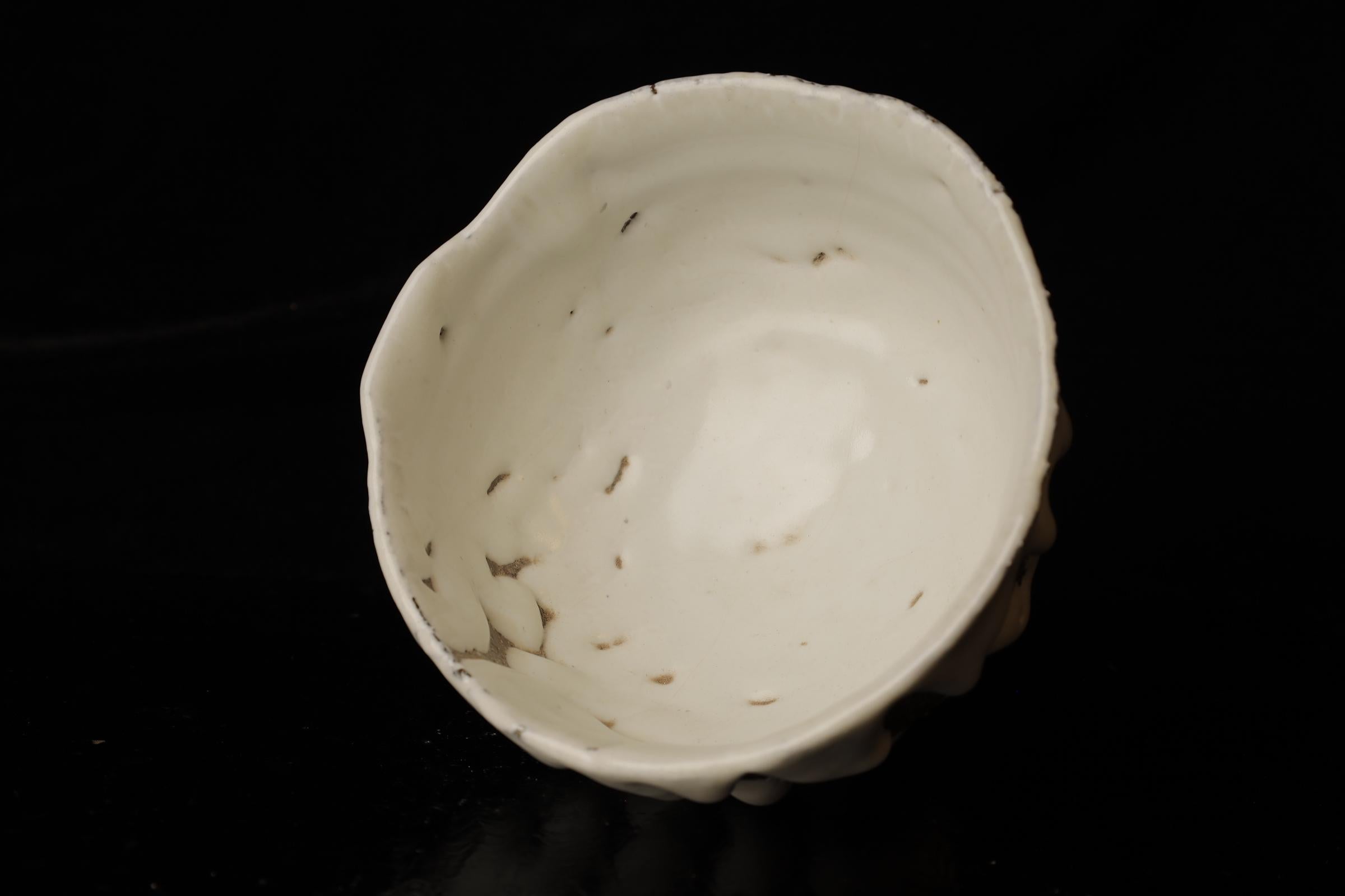 Chawan (ciotola da tè) del famoso artista contemporaneo di Hagi Seigan Yamane in vendita 8