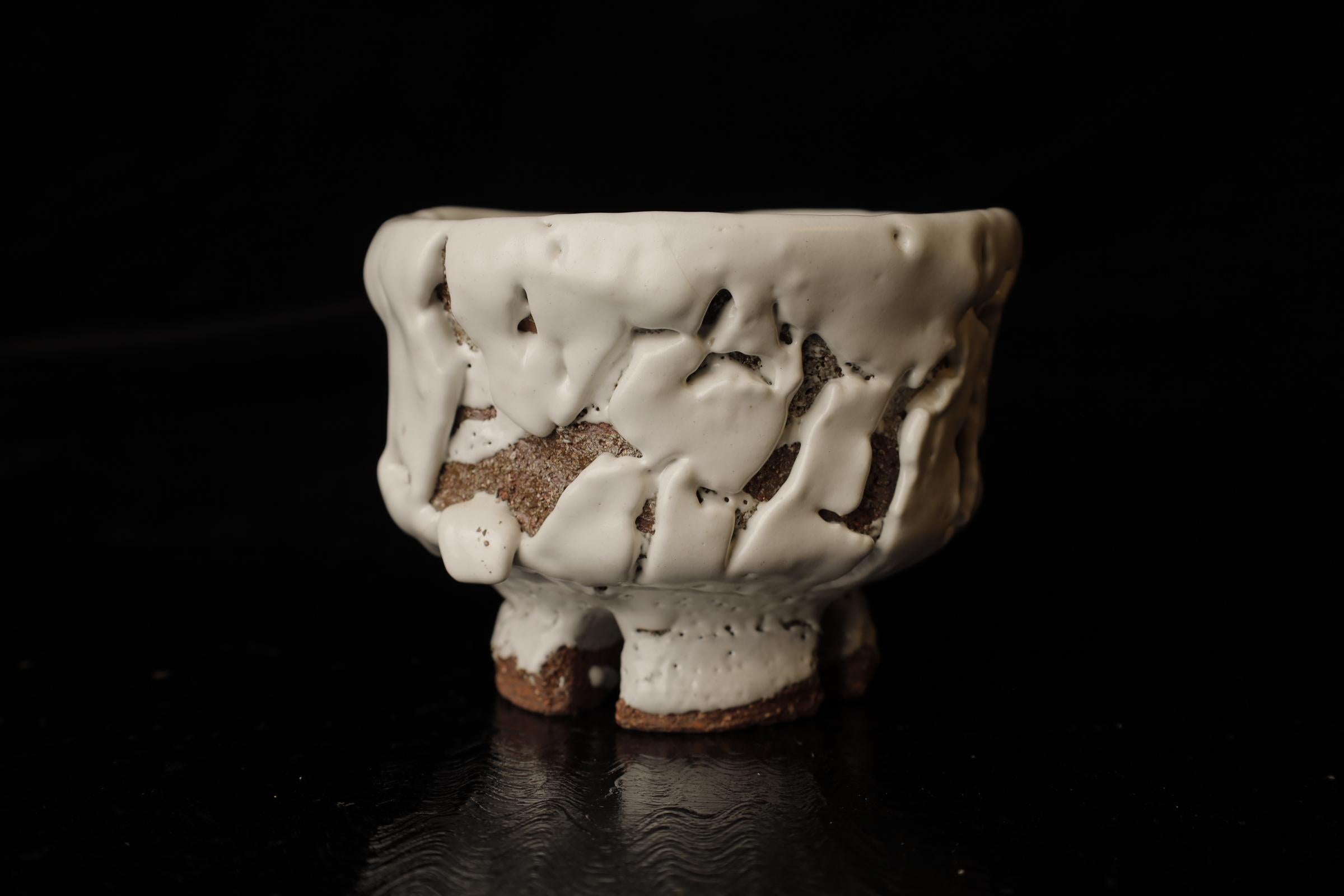 Ciotola Oni Snow di Seigan Yamane, Hagi Ware

Questa squisita ciotola da tè giapponese è un ottimo esempio di Hagi Ware, realizzata dal famoso ceramista Seigan Yamane. Conosciuto per il suo approccio innovativo alla ceramica tradizionale Hagi, il