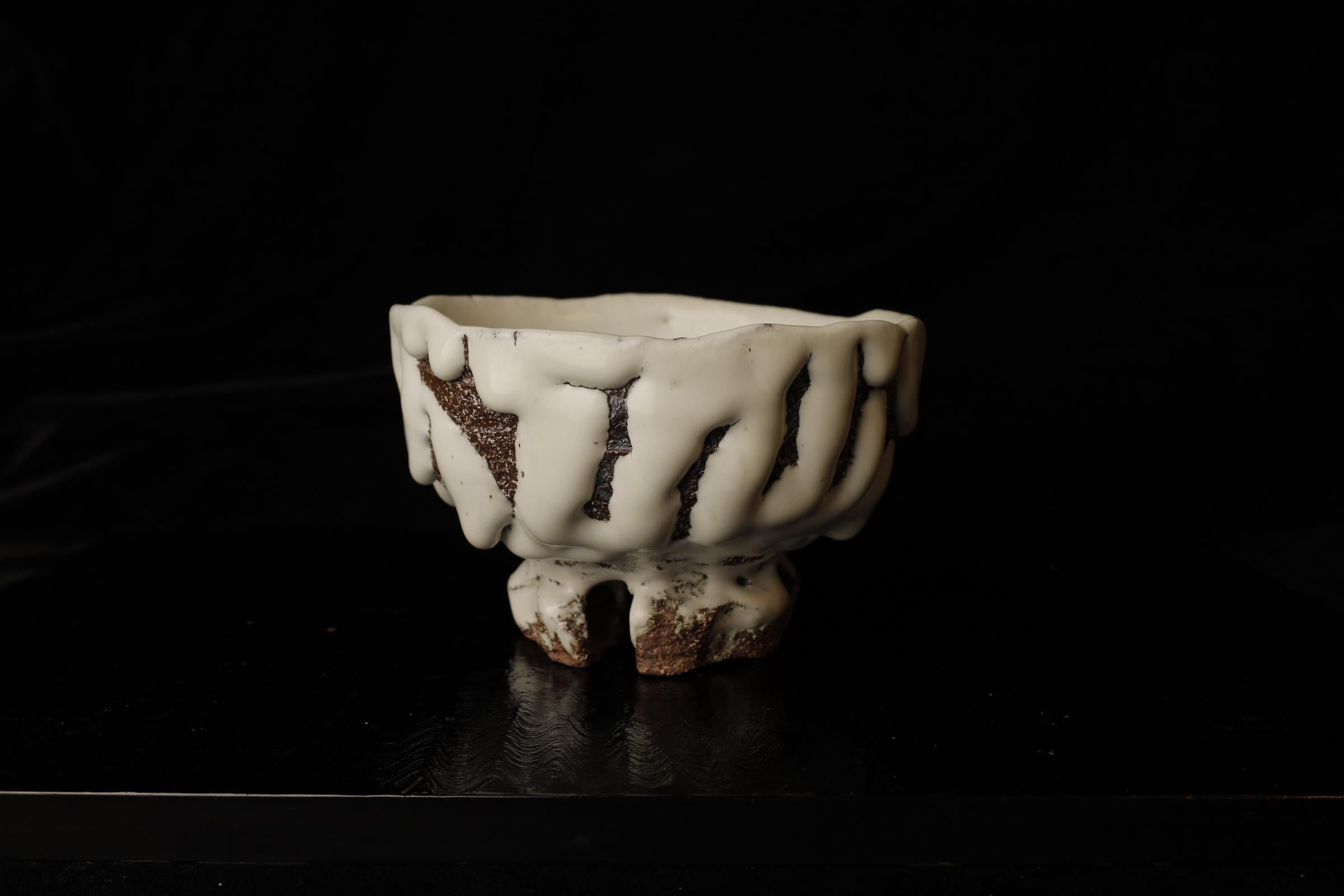 Ciotola Oni Snow di Seigan Yamane, Hagi Ware

Questa squisita ciotola da tè giapponese è un ottimo esempio di Hagi Ware, realizzata dal famoso ceramista Seigan Yamane. Conosciuto per il suo approccio innovativo alla ceramica tradizionale Hagi, il