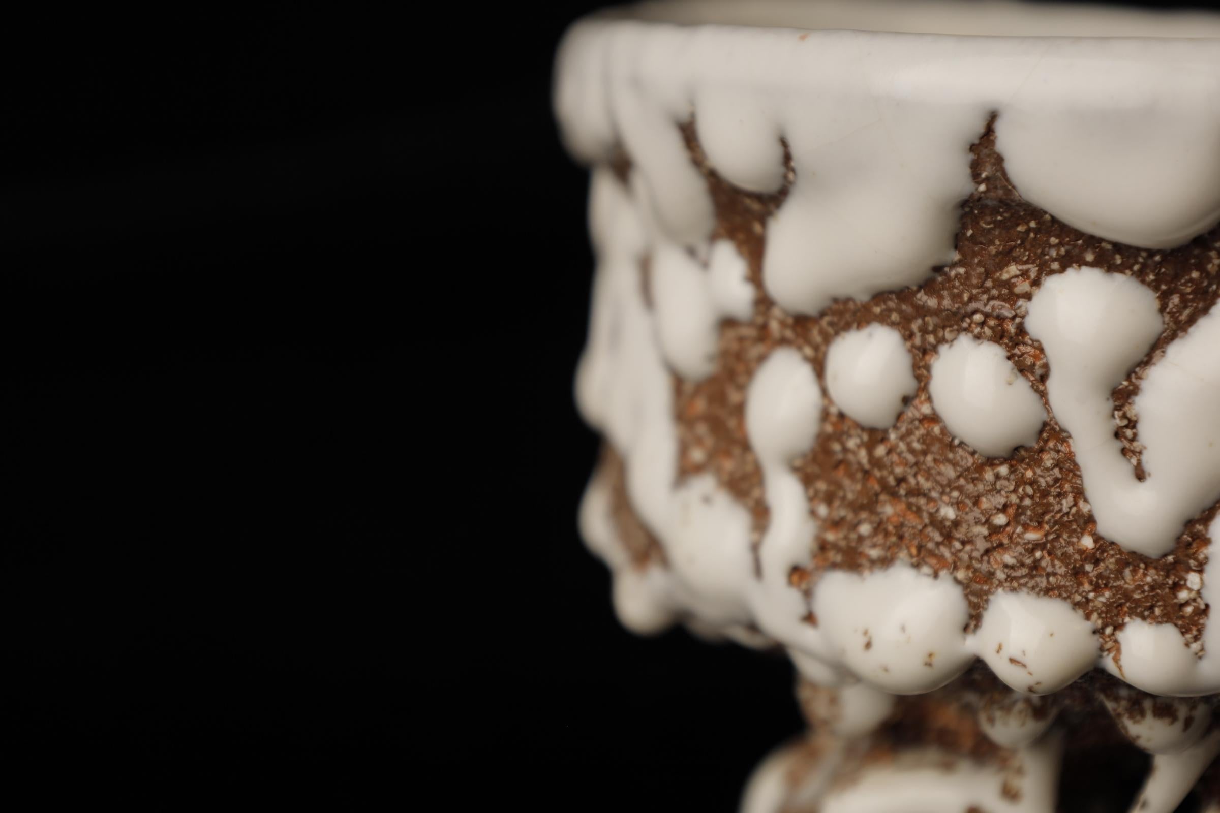 Chawan (cuenco de té) del famoso artista contemporáneo de Hagi Seigan Yamane Glaseado en venta