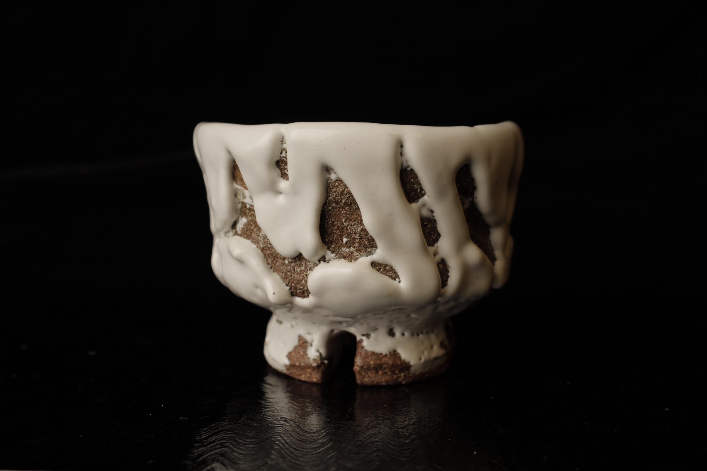 XXI secolo e contemporaneo Chawan (ciotola da tè) del famoso artista contemporaneo di Hagi Seigan Yamane in vendita