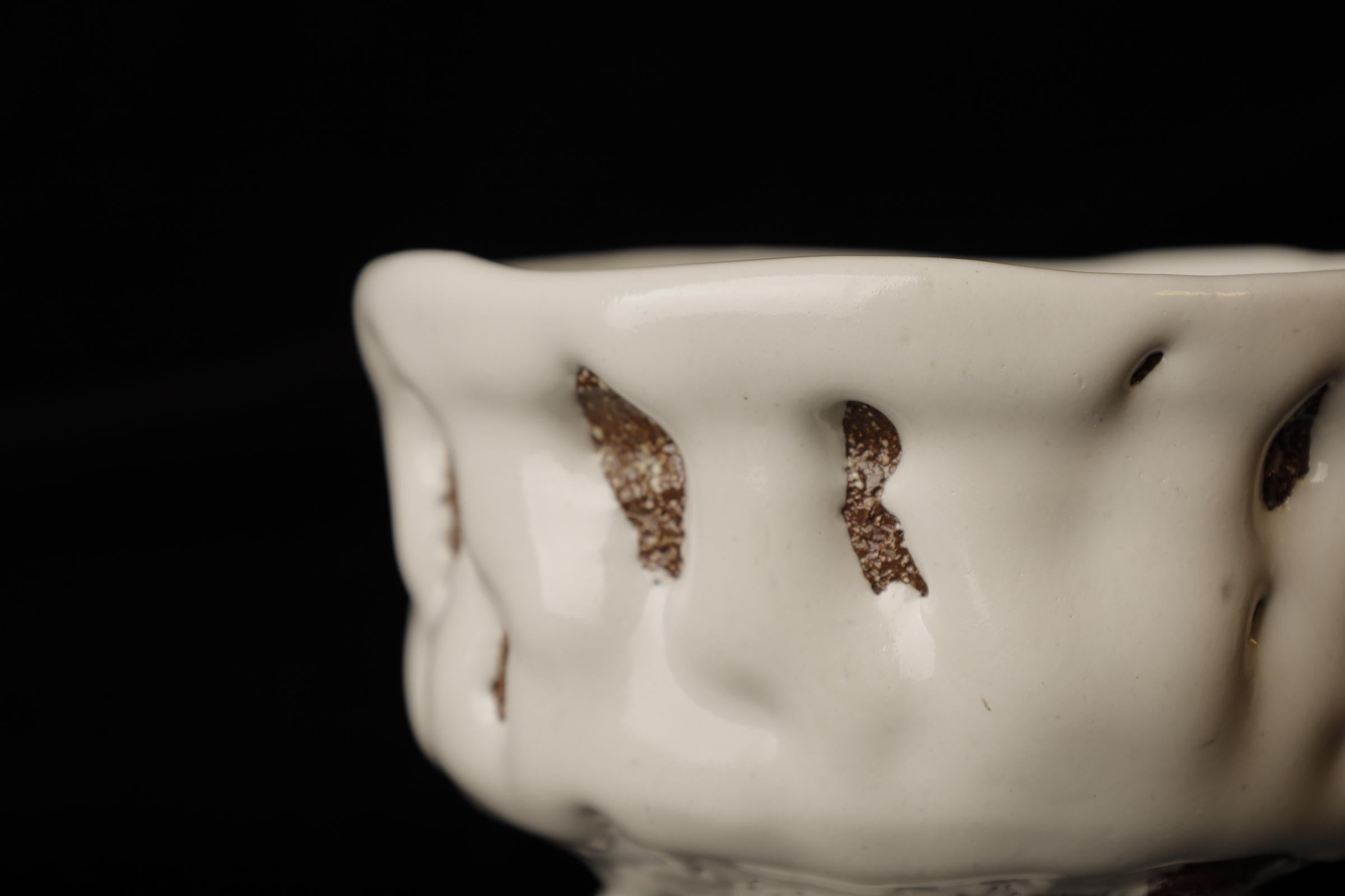 XXI secolo e contemporaneo Chawan (ciotola da tè) del famoso artista contemporaneo di Hagi Seigan Yamane in vendita