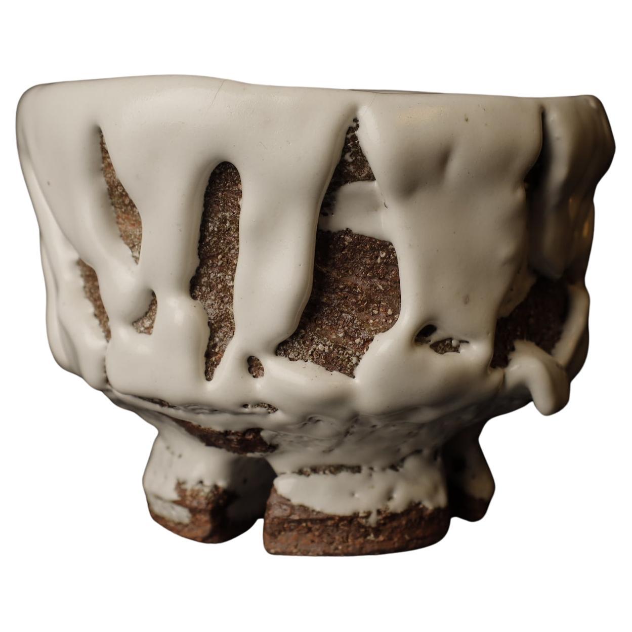 Chawan (ciotola da tè) del famoso artista contemporaneo di Hagi Seigan Yamane in vendita