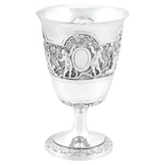 Chawner & Co Antique Victorian Sterling Silver Goblet