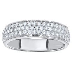 Chaya Jewellery 0.91ct E-F VS Diamond 18k White Gold Band Ring
