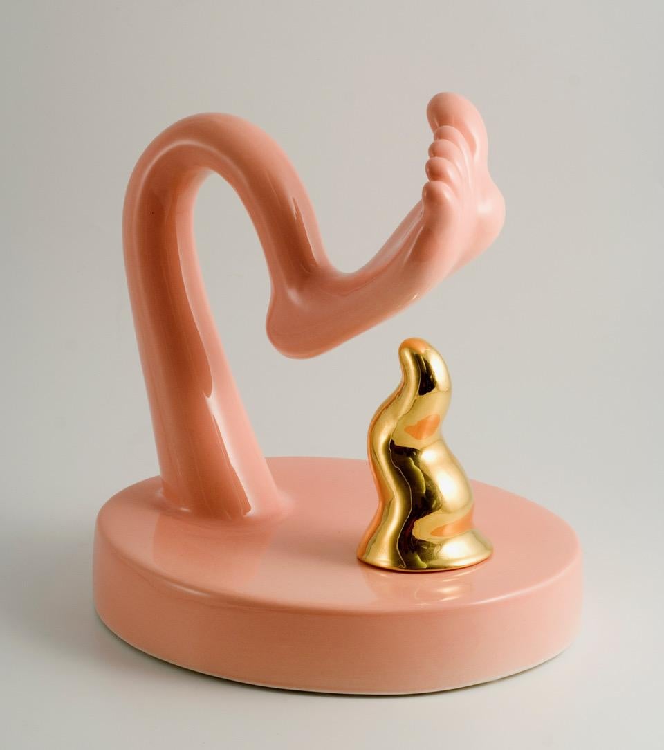 Enameled Che Culo! Ceramic Sculpture by Massimo Giacon for Superego Editions, Italy For Sale
