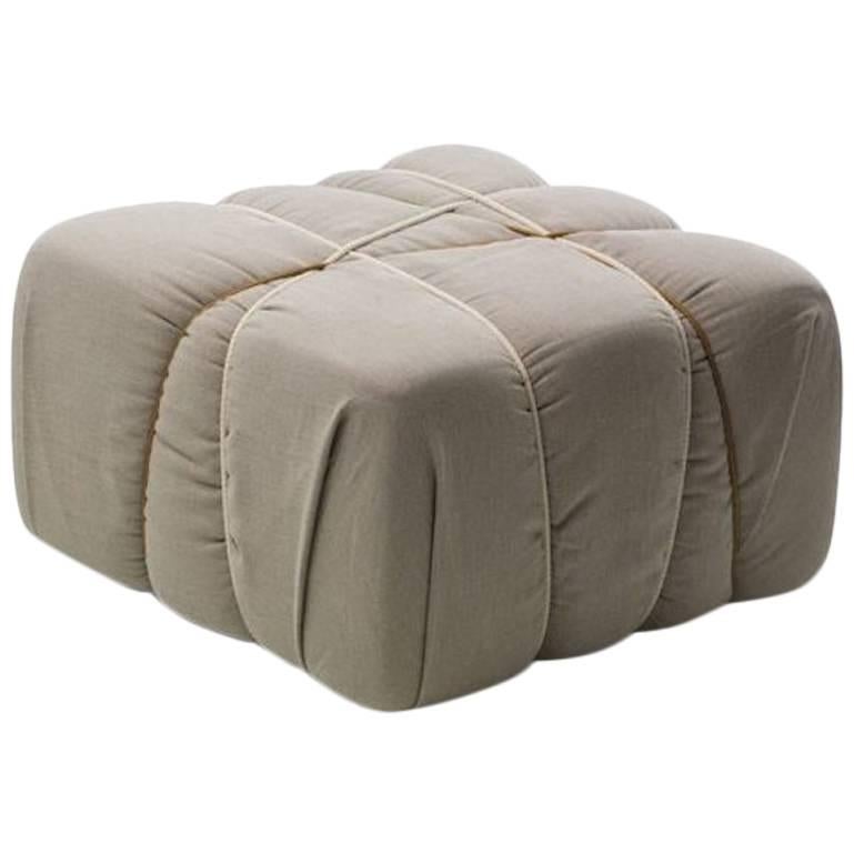 Che Pakko Ottoman in Khaki by Claudio Bitetti & Mogg For Sale