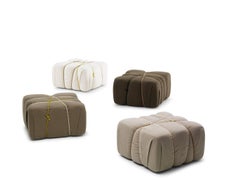Che Pakko Ottoman in White by Claudio Bitetti & Mogg