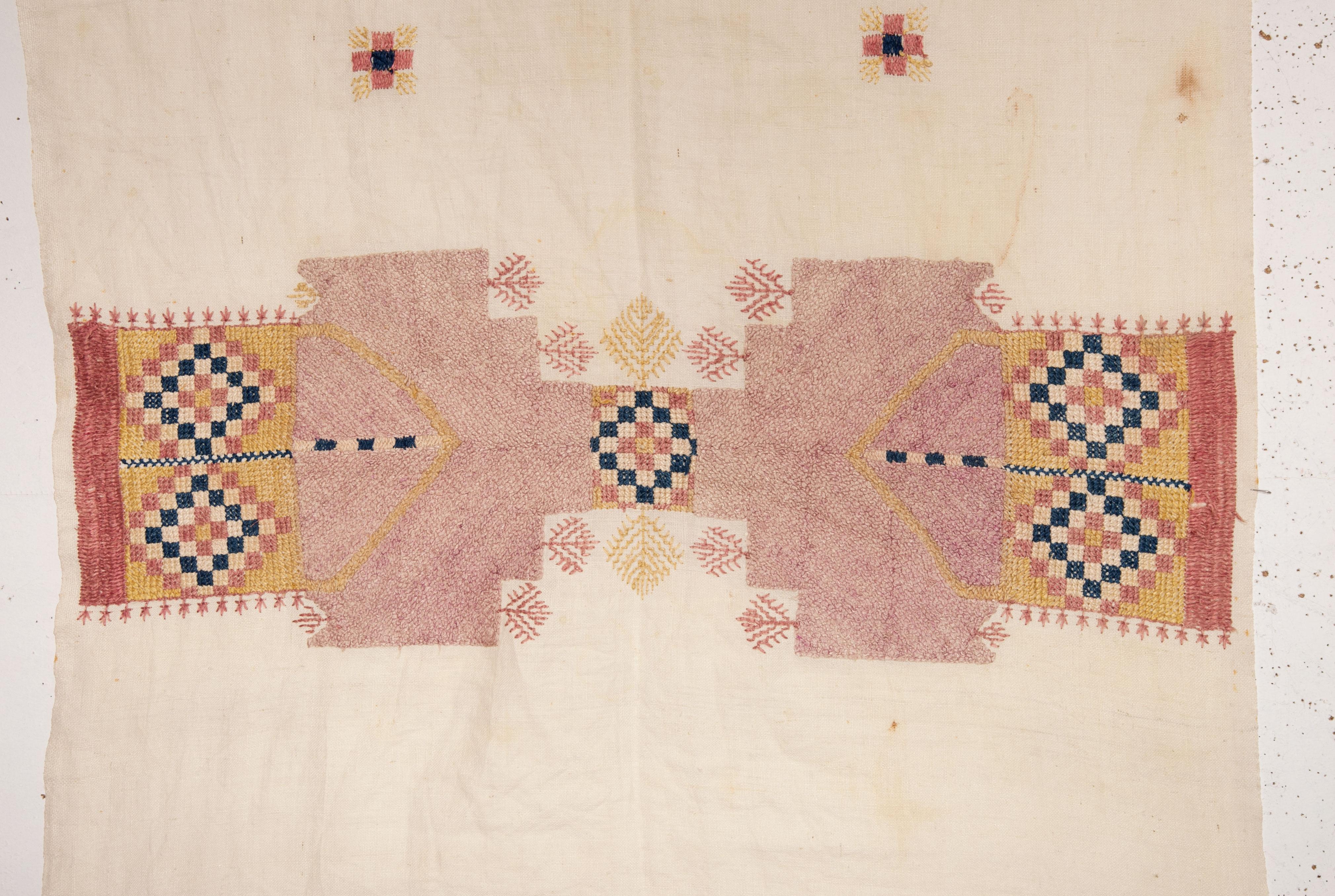 Moroccan Chefchaouen Embroidery from Morocco, Late 19th Century For Sale